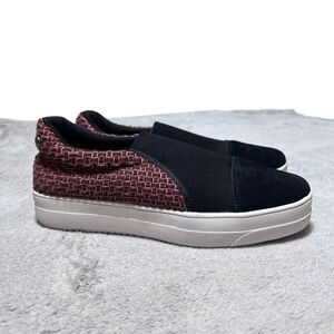 Bernie Mev Slip On Sneakers Shoes‎ Womens US 9 EU 40 Mid Dynasty Black Mauve